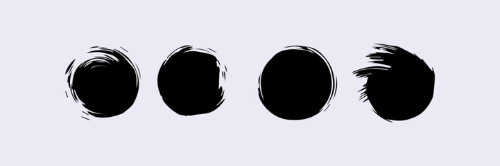 ink Brush Stroke, Dirty textures of banners, boxe, frames and design element