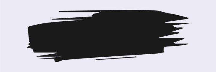 ink Brush Stroke, Dirty textures of banners, boxe, frames and design element