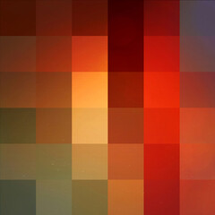 AI generated illustration of abstract pixel mosaic pattern in various textures and palettes