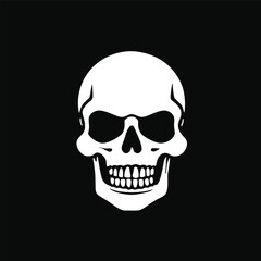 Human skull icon vector illustration