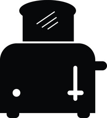 Bread toaster icon. Toaster kitchen equipment sign. Roasted toast symbol. flat style.