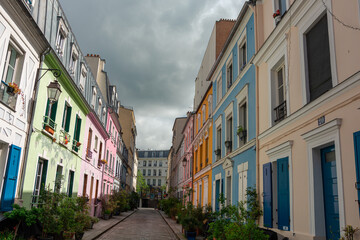 Naklejka premium street in the town