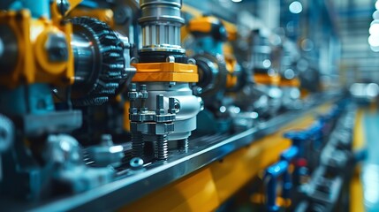 The image of predictive maintenance in manufacturing. Generative Ai