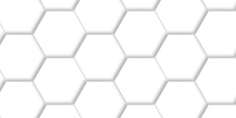 Abstract pattern with hexagonal white and gray line paper background. Abstract technology background vector EPS, Abstract white hexagon background. Hexagon paper texture and futuristic business.