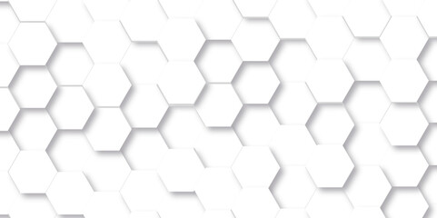 Abstract pattern with hexagonal white and gray line paper background. Abstract technology background vector EPS, Abstract white hexagon background. Hexagon paper texture and futuristic business.