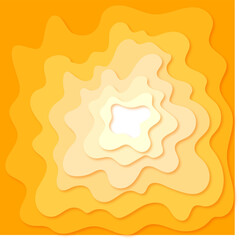 Background, yellow, paper cut, Abstract, Modern, Colorful, Circular, Design 