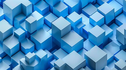 a mesmerizing arrangement of geometric cubes fills the frame, creating a dynamic and visually striking pattern.