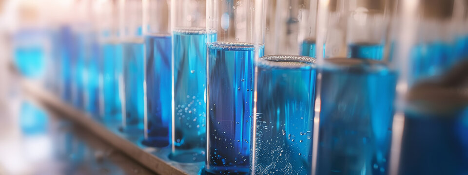 experimento laboratorio. primer plano de tubo de ensayo