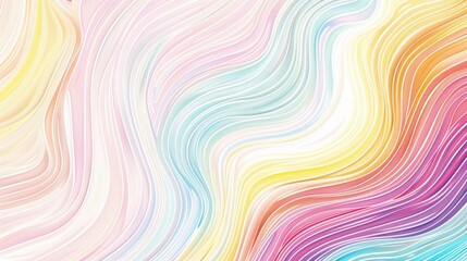 Abstract pastel lines pattern background with rainbow color