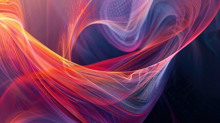 Colorful abstract background with flowing shapes. AIG51A.