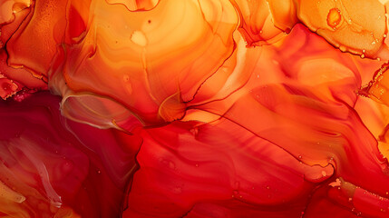 Burnt sienna and clay red abstract painting, earthy alcohol ink flow with intricate oil paint...