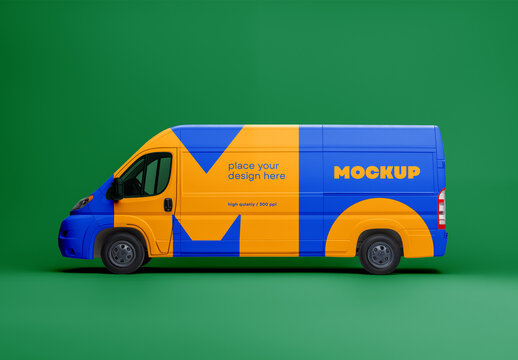 Cargo Van Mockup Generated with AI