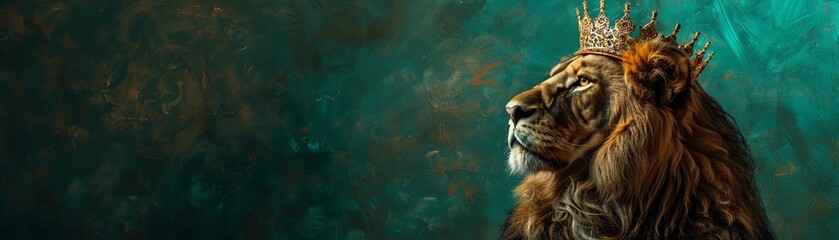 Enhance the details of the lion's face, especially the eyes and fur texture. Make the background a...