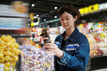 person holding grocery store