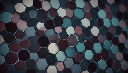Fototapeta premium Abstract technology or medical background with hexagons shape pattern. Concepts and ideas for healthcare technology, innovation medicine, health, science and research