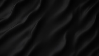 Obraz premium Black textures wallpaper. Abstract 4k background silk, smooth, waves pattern. Modern clean minimal backdrop design. Black and white high definition