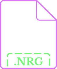 NRG  File Icon Tickle Me Pink rounded  outline