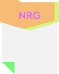 NRG File format minimal icon