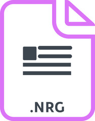 NRG File icon with symbol