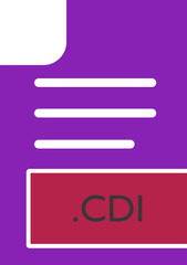 Obraz premium MSI File format Icon Black fill