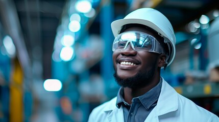 Portrait of a Skilled Black Male Maintenance Engineer