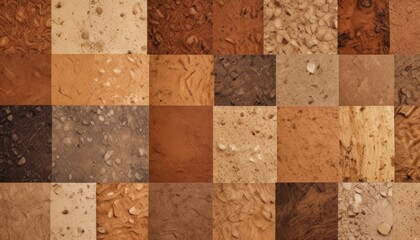 different natural Earth textures mixed in beautiful abstract background