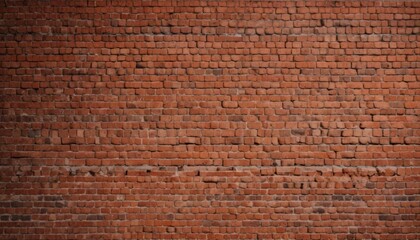 Naklejka premium Old red brick wall damaged background