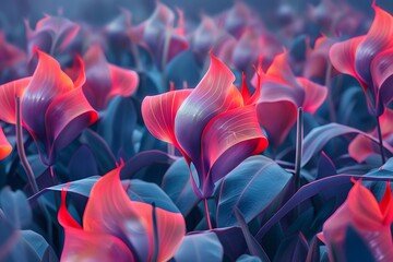 Obraz premium Genetically modified plants and DNA from biological scientists. The idea is to study plants and the environment for breeding on Mars.