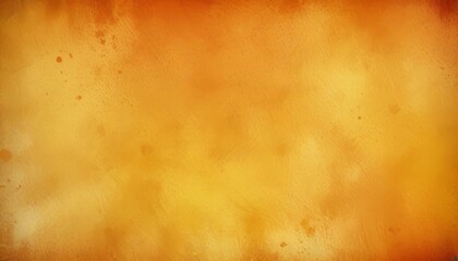 Yellow orange background with texture and distressed vintage grunge and watercolor paint stains in elegant Christmas backdrop illustration