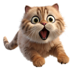 Obraz premium PNG Cartoon mammal animal kitten. 