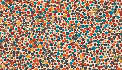 Polka dot patterns in various sizes and vibrant co