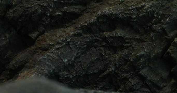 Close-Up of Rough Textured Rock Surface.