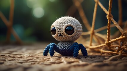 Fototapeta premium A cute spider mascot