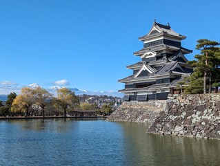 Breathtaking sight of Matsumoto Castle in Japan