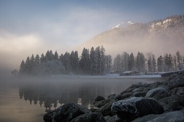 fog in the mountains