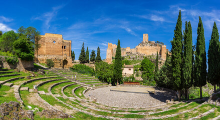 La Iruela castle, fortress of Andalusian origin, La Iruela, Guadalquivir valley, Sierras de...