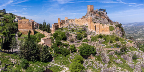 La Iruela castle, fortress of Andalusian origin, La Iruela, Guadalquivir valley, Sierras de...