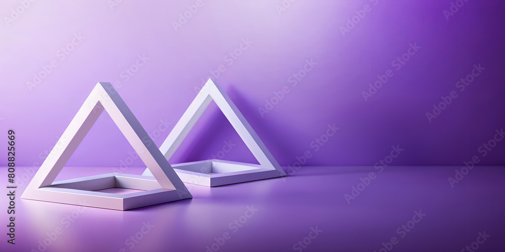 Aufkleber abstract background. illusion triangle geometry with innovative design concepts in structural engine