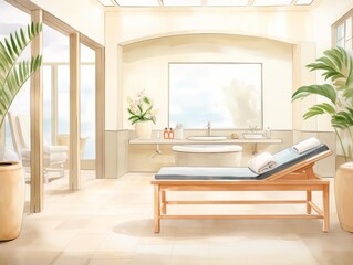 highend spa with tranquil ambiance