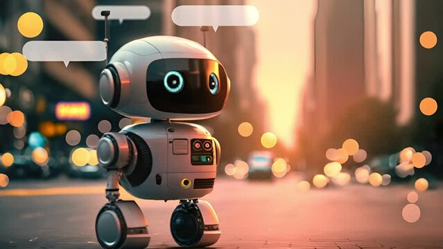 System Artificial intelligence Chat robot AI , Technology smart robot Ai application software 