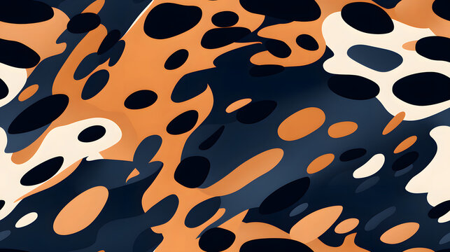 blue and brown lepard print pattern abstract graphic poster background