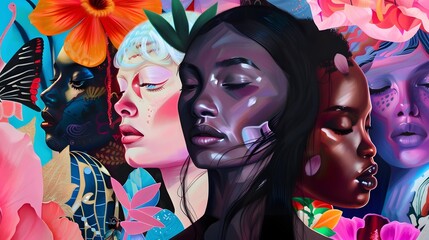 Vibrant mix of ethnicities and backgrounds