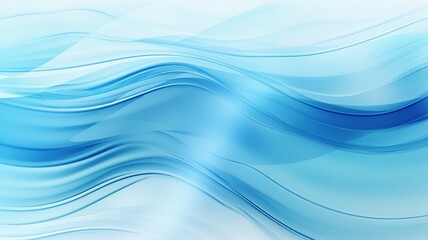 abstract blue wave background. generative ai