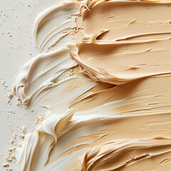 Cosmetic skincare smears cream backgrounds dessert