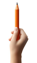 PNG  Hand holding pencil writing eraser finger.