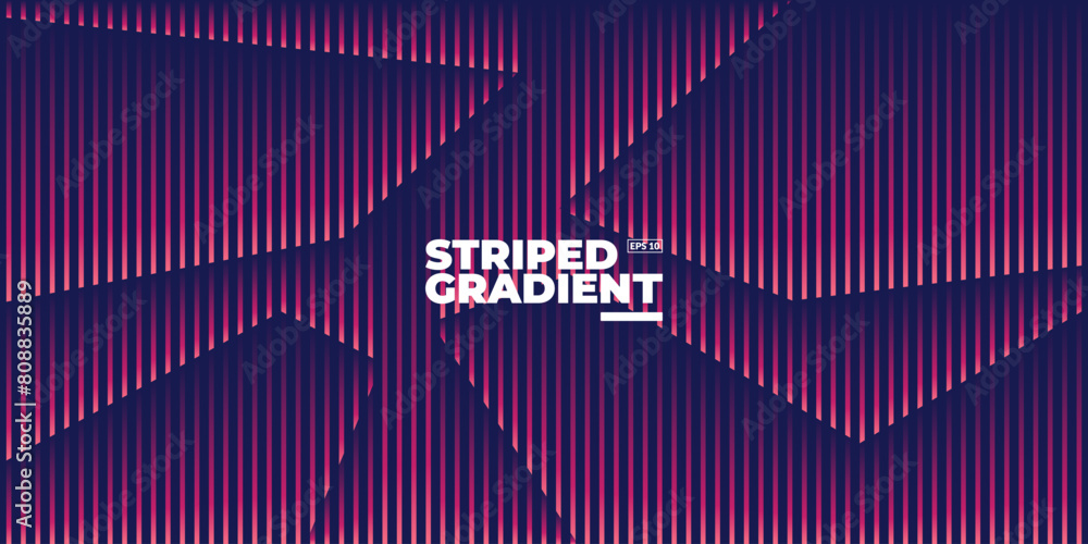 Poster wavy linear pattern with wavy shapes. vector illustration.