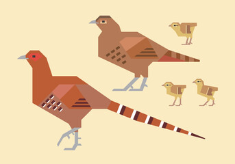 ヤマドリイラストセット © kroelico