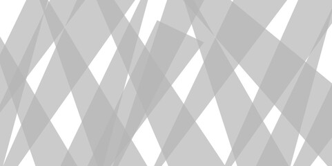 Abstract background with white and gray transparent material in triangle shapes with geometric style. Space design concept. Decorative web layout or poster, banner.