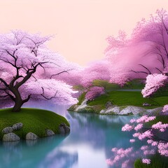 sakura in the spring
