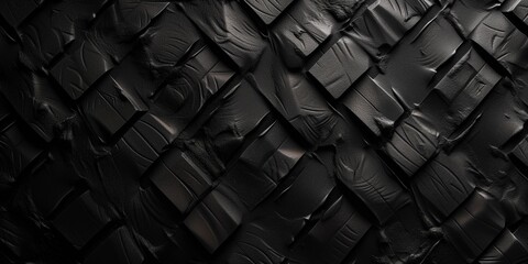 Obraz premium Abstract black rubber texture material background